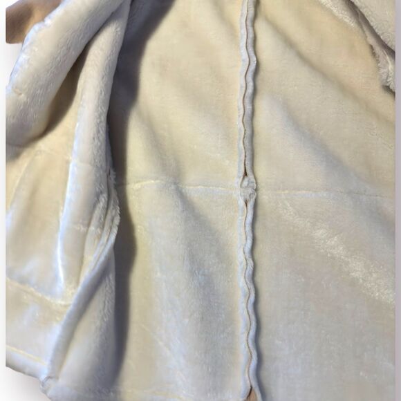 Forever 21 Sherpa Lined Beige Coat Winter Button‎ Down Coat Medium - Picture 6 of 7